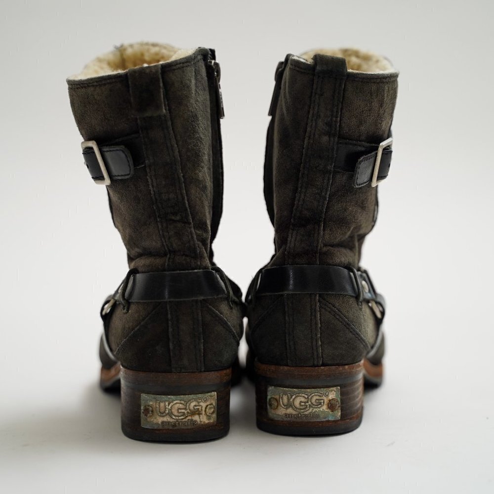 UGG "Endell" Harness Biker Boots - Picture 6 of 12